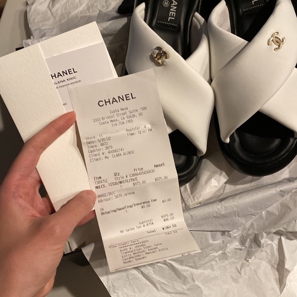 Chanel white slides. Size 39 - Picture 8 of 11